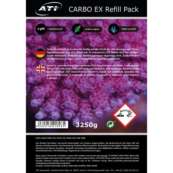 ATI Carbo Ex Refill Pack 3250 g Granulate