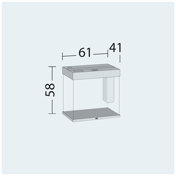 Juwel Aquarium Lido 120 LED grau