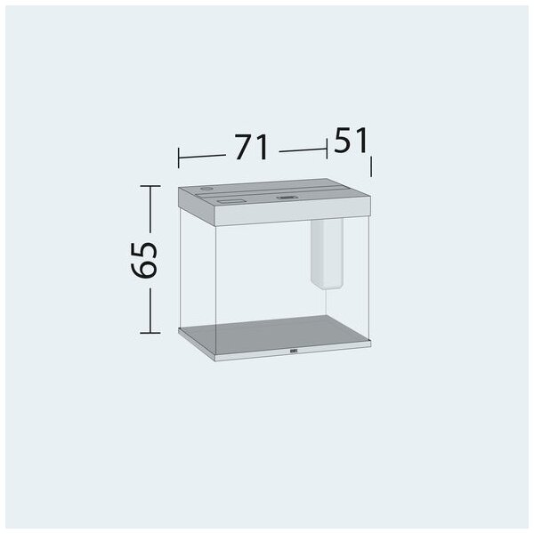 Juwel Aquarium Lido 200 LED grau