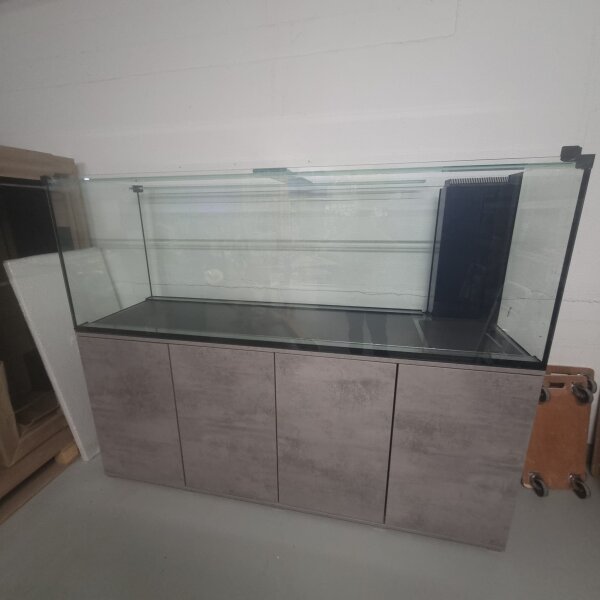 Aquarium Kombination 200x60x60, Beton-Optik