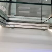 Aquarium Kombination  150 x 50 x 55, Uni Weiss mit Aluprofilen