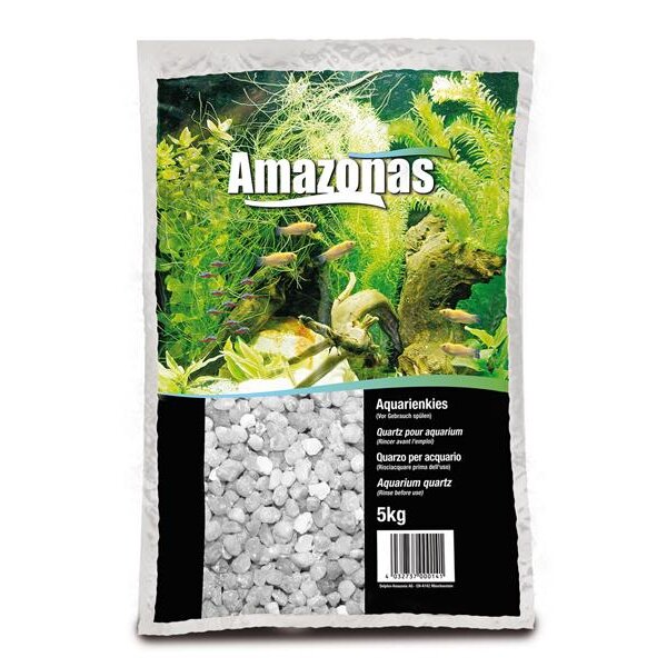Amazonas Quarzkies hellgrau 2-3mm 5kg