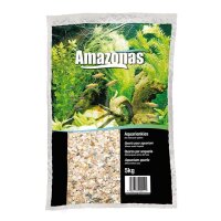 Amazonas Aquarien Kies hellbraun 1-2mm 5kg