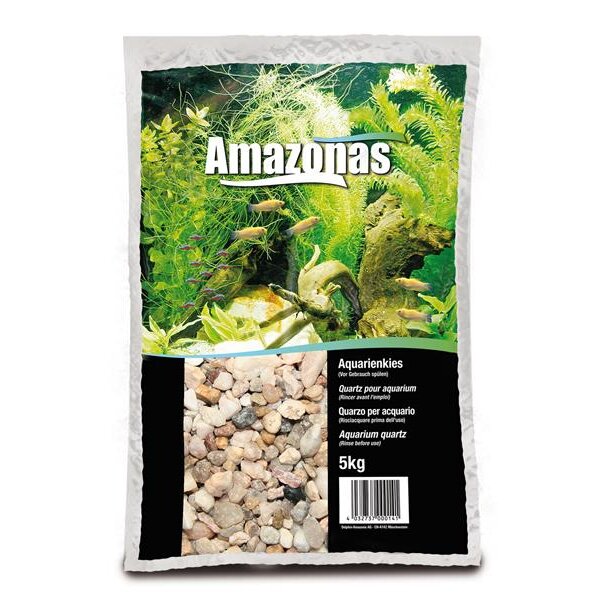 Amazonas Aquarien Kies hellbraun 2-3mm 5kg