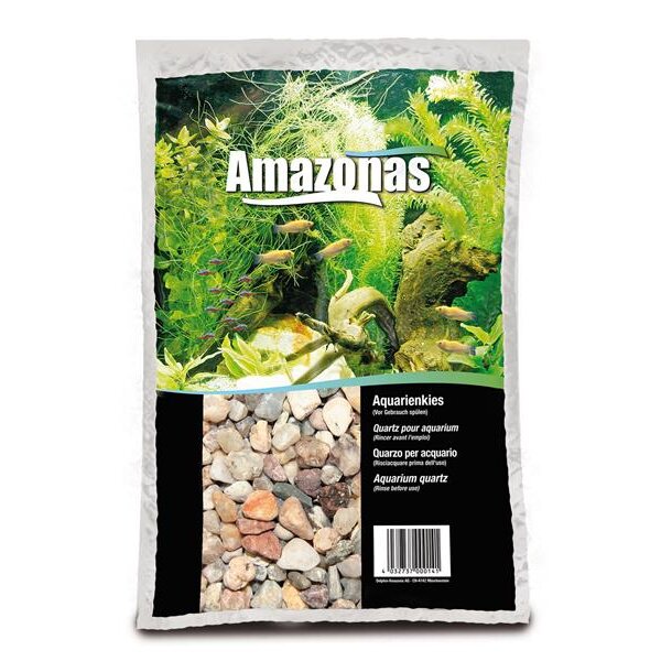 Amazonas Aquarien Kies hellbraun 3-5mm 15kg