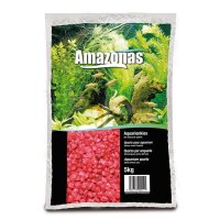 Amazonas Kies farbig 2-3mm  rot 5kg