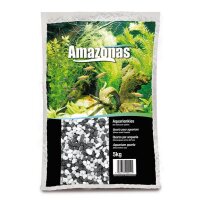 Amazonas Kies farbig 2-3mm schwarz-weiss 5kg
