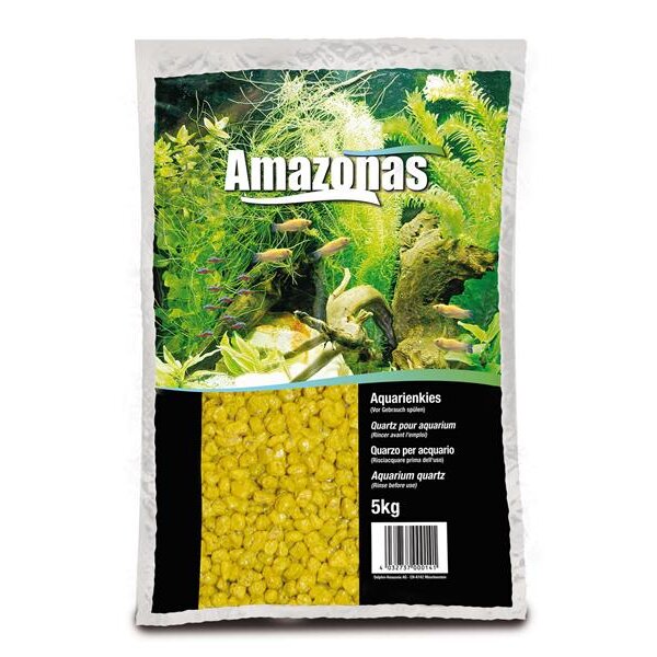 Amazonas Kies farbig 2-3mm gelb 5kg