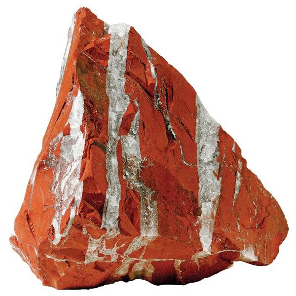 Deko Stein Roter Jasper 3kg Netz, 4 Stk.